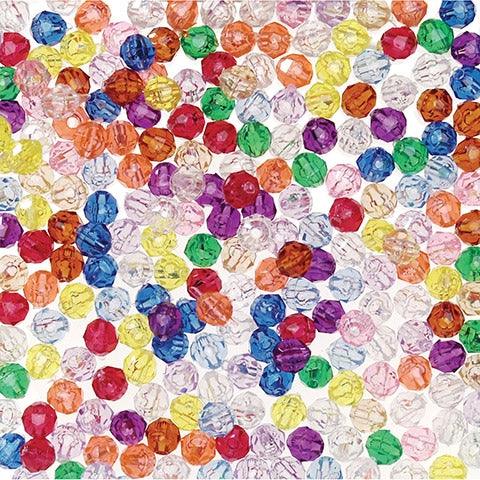 Faceted Beads - 8 mm (1/2 lb) - EconoCrafts