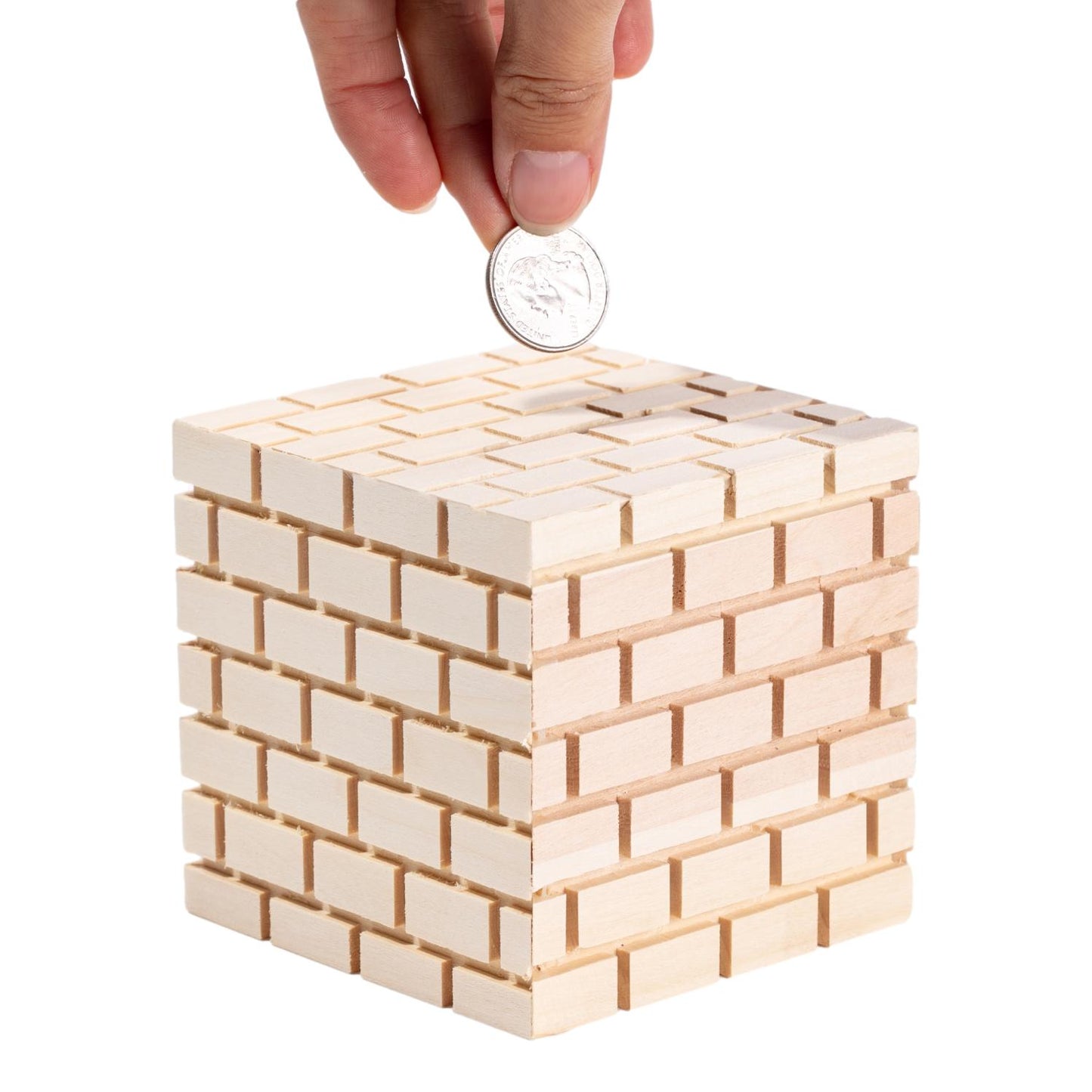 Wooden Brick Banks (12 Pack)