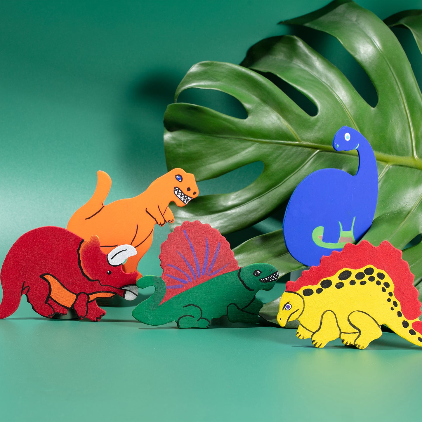 DIY Wooden Dinosaur Pins (24 Pack)