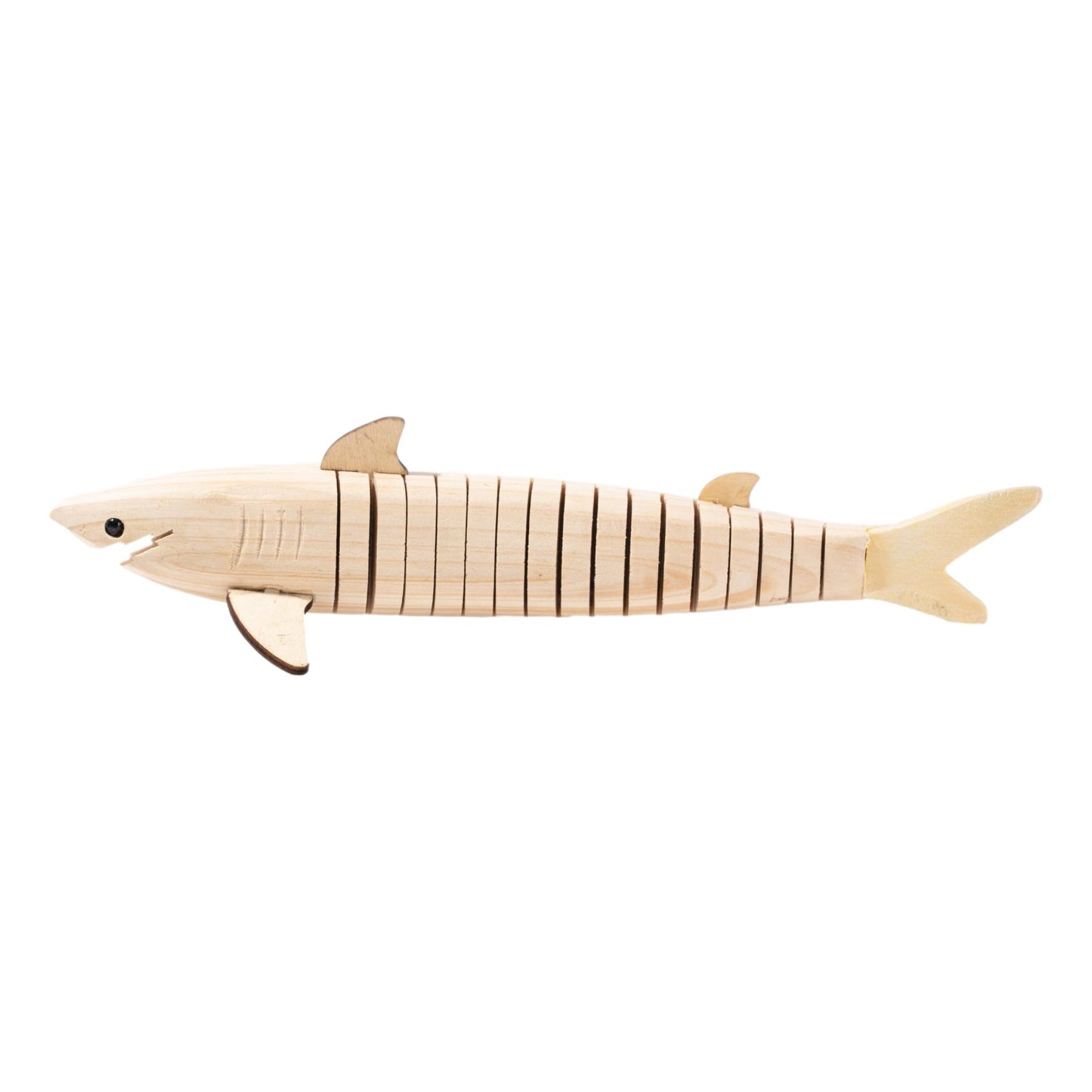 Flexible Wooden Sharks (12 Pack)