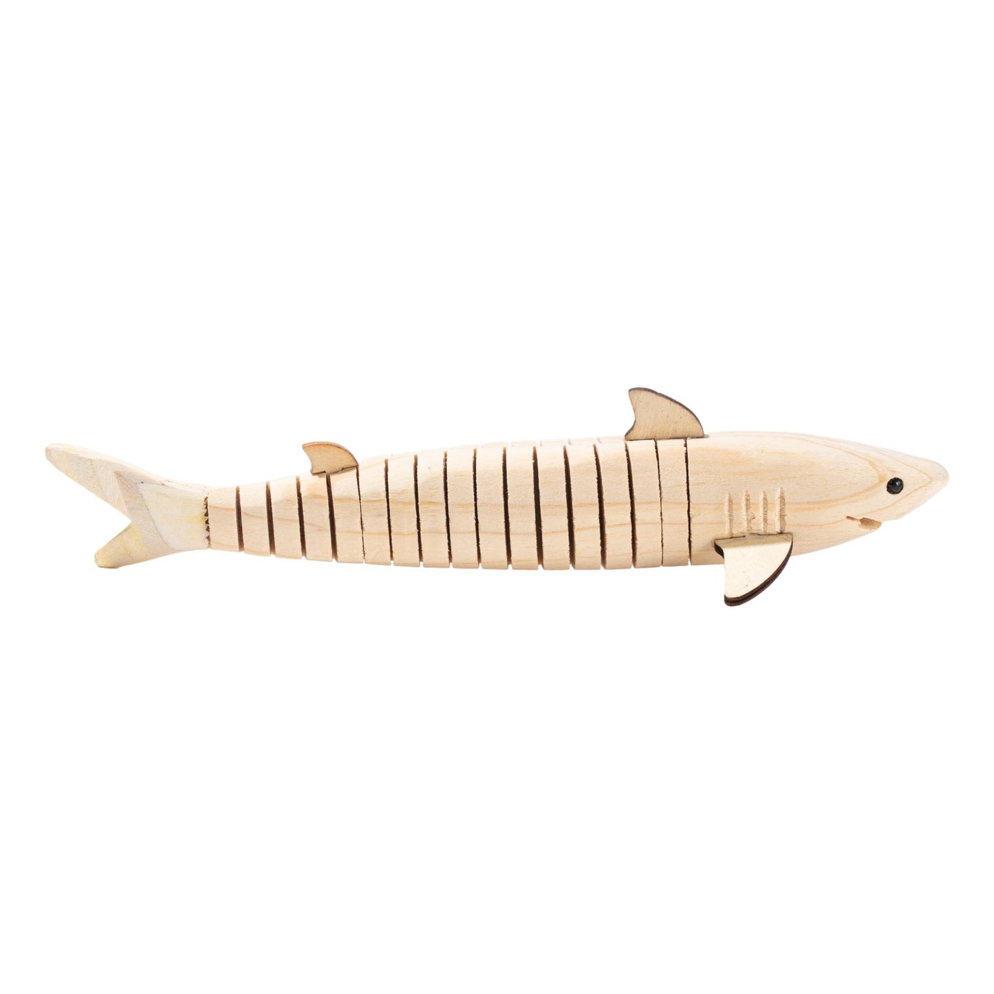 Flexible Wooden Sharks (12 Pack)