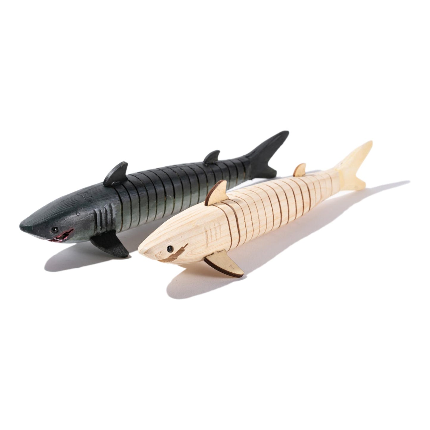 Flexible Wooden Sharks (12 Pack)
