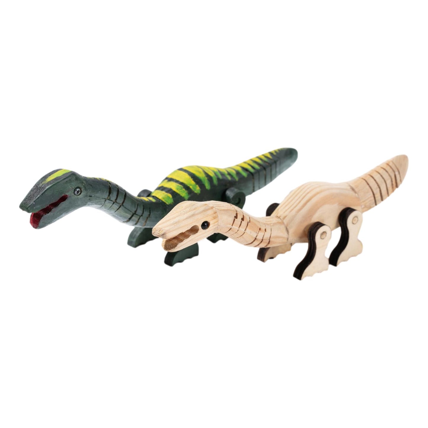 Flexible Wooden Dinosaurs (12 Pack)