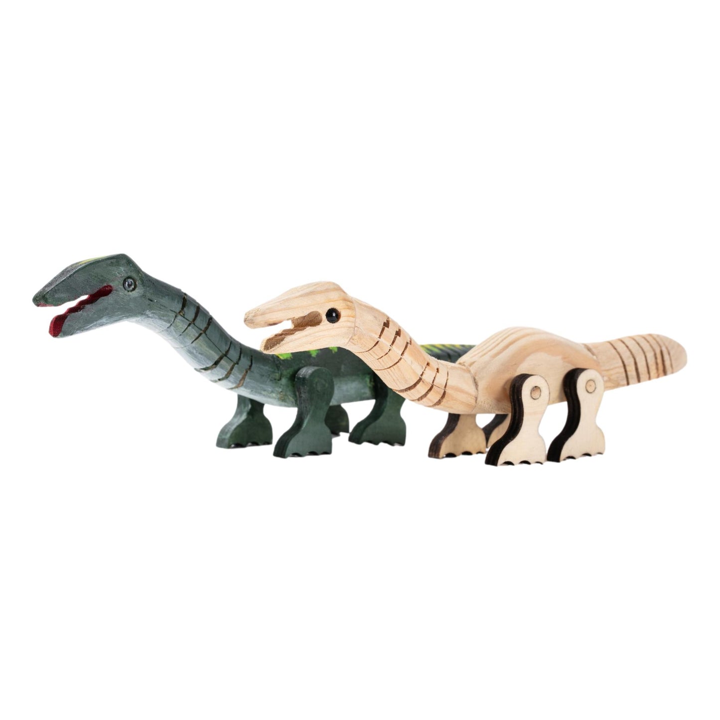 Flexible Wooden Dinosaurs (12 Pack)