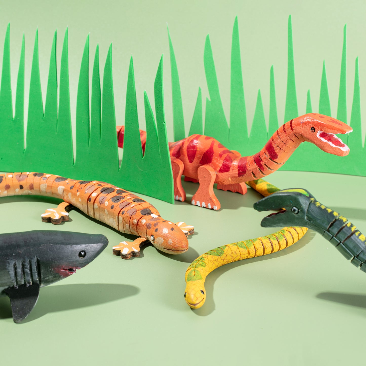 Flexible Wooden Dinosaur - Each