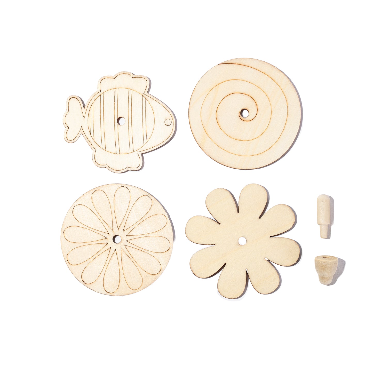 Wooden Spinning Tops (12 Pack)