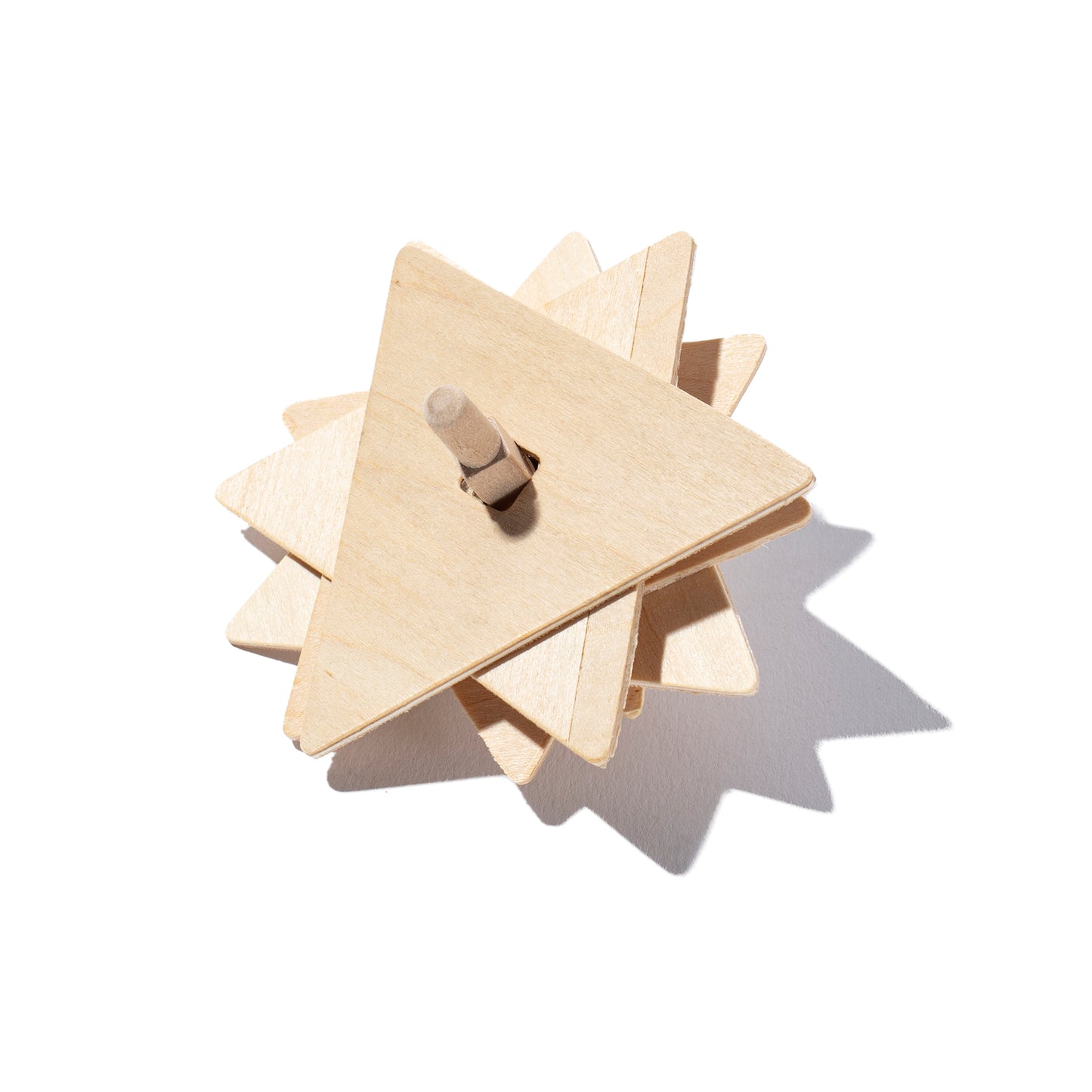 Wooden Triangle Star Spinning Tops (12 Pack)