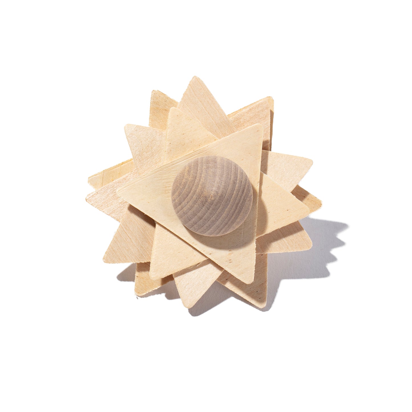 Wooden Triangle Star Spinning Tops (12 Pack)