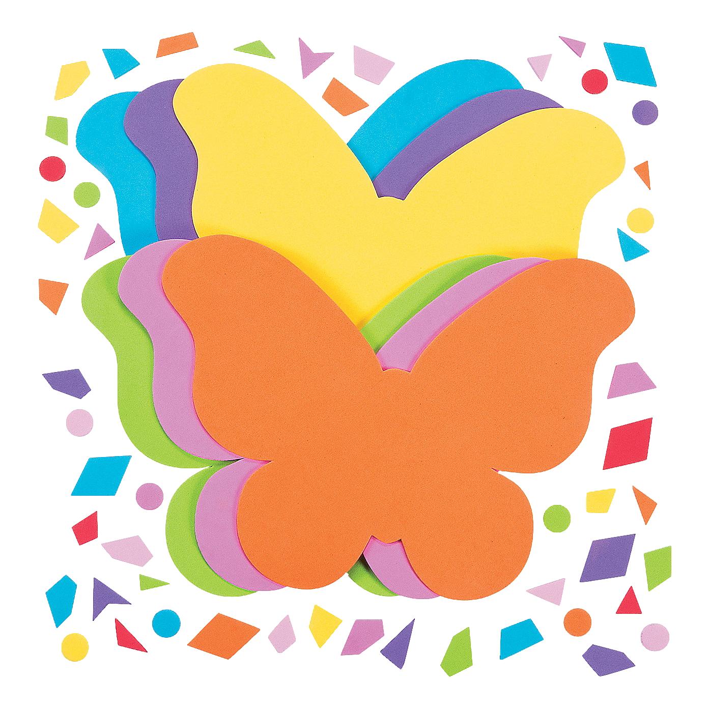 DIY Mosaic Butterflies (24 Pack)