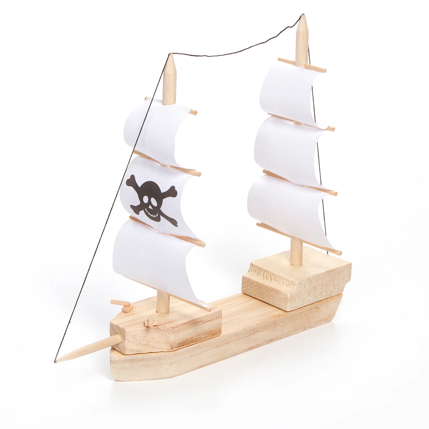 DIY Wooden Pirate Ships (12 Pack)