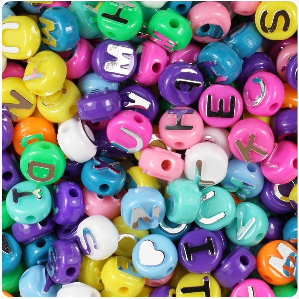 Alphabet Beads - Bright (200 Pack) - EconoCrafts