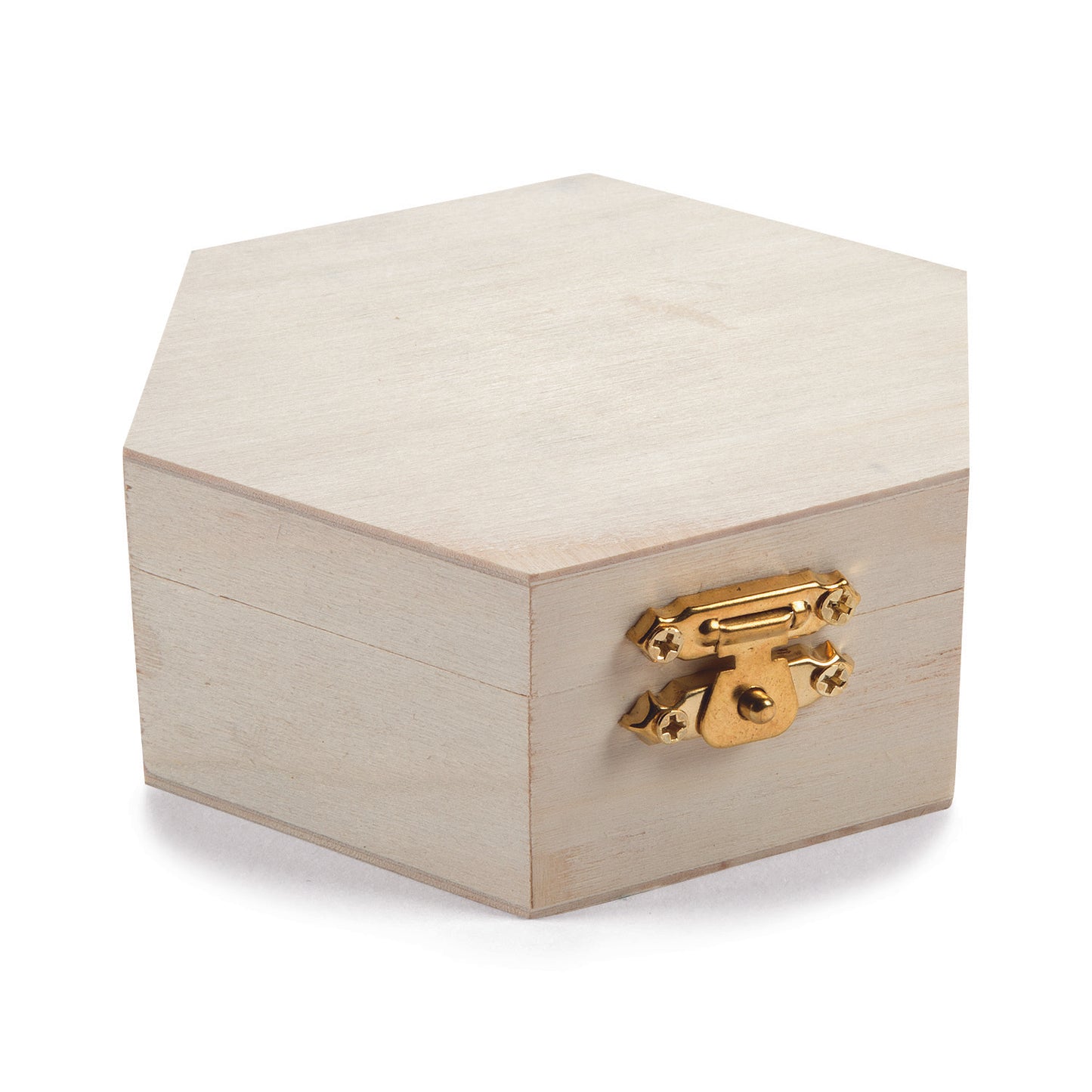 DIY Unfinished Wood Hexagon Boxes (12 Pack)