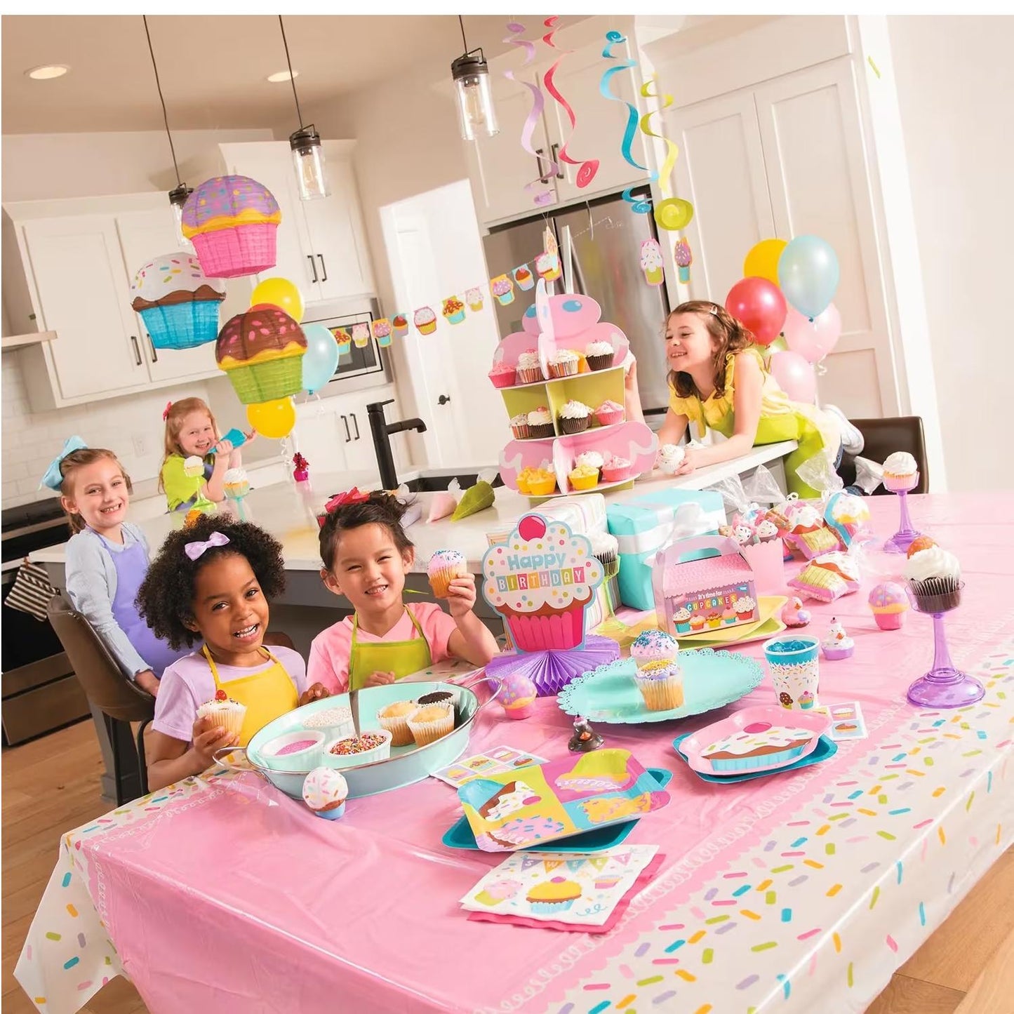 Colorful Kid's Aprons (12 Pack)