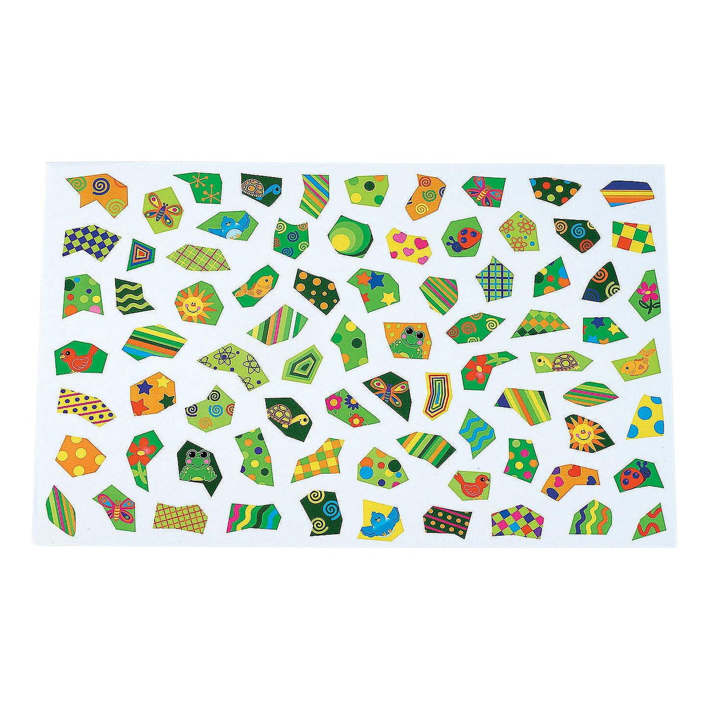 Giant Mosaic Turtle Sticker Scenes (12 Pack)