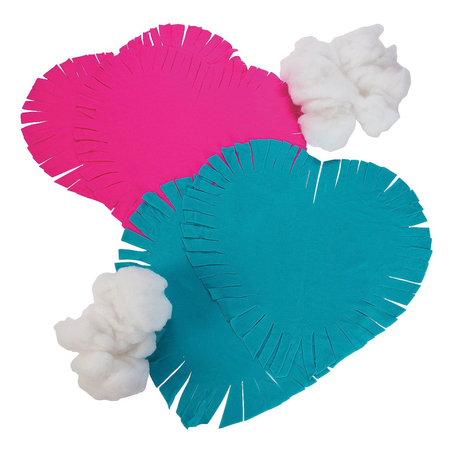 DIY Heart Fleece Tied Pillows (6 Pack)