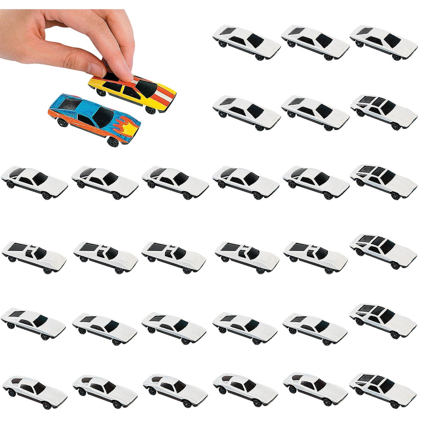 DIY Die Cast Race Cars (30 Pack)
