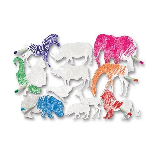 Color Reveal African Animals (36 Pack) - EconoCrafts