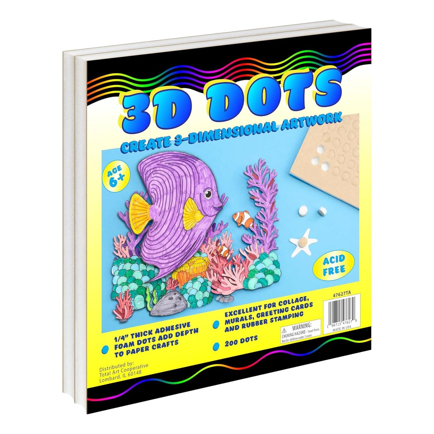 3D Round Foam Dots (200 Pack)
