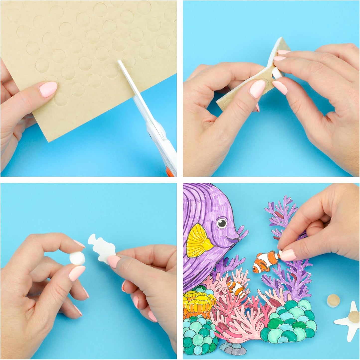 3D Round Foam Dots (200 Pack)