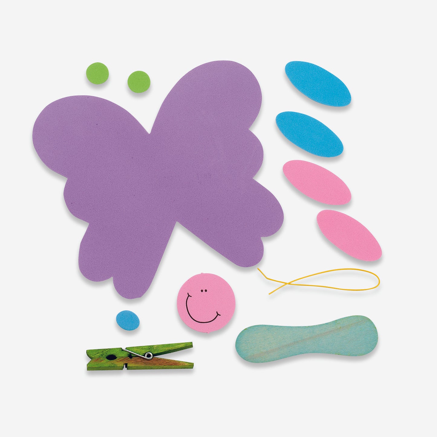 DIY Butterfly Memo Clip Magnet Craft Kit (12 Pack)