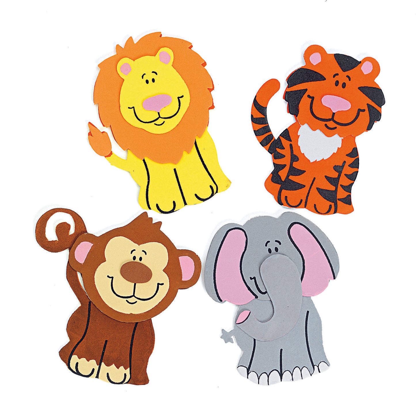 Zoo Animal Magnet Craft Kit (12 Pack)