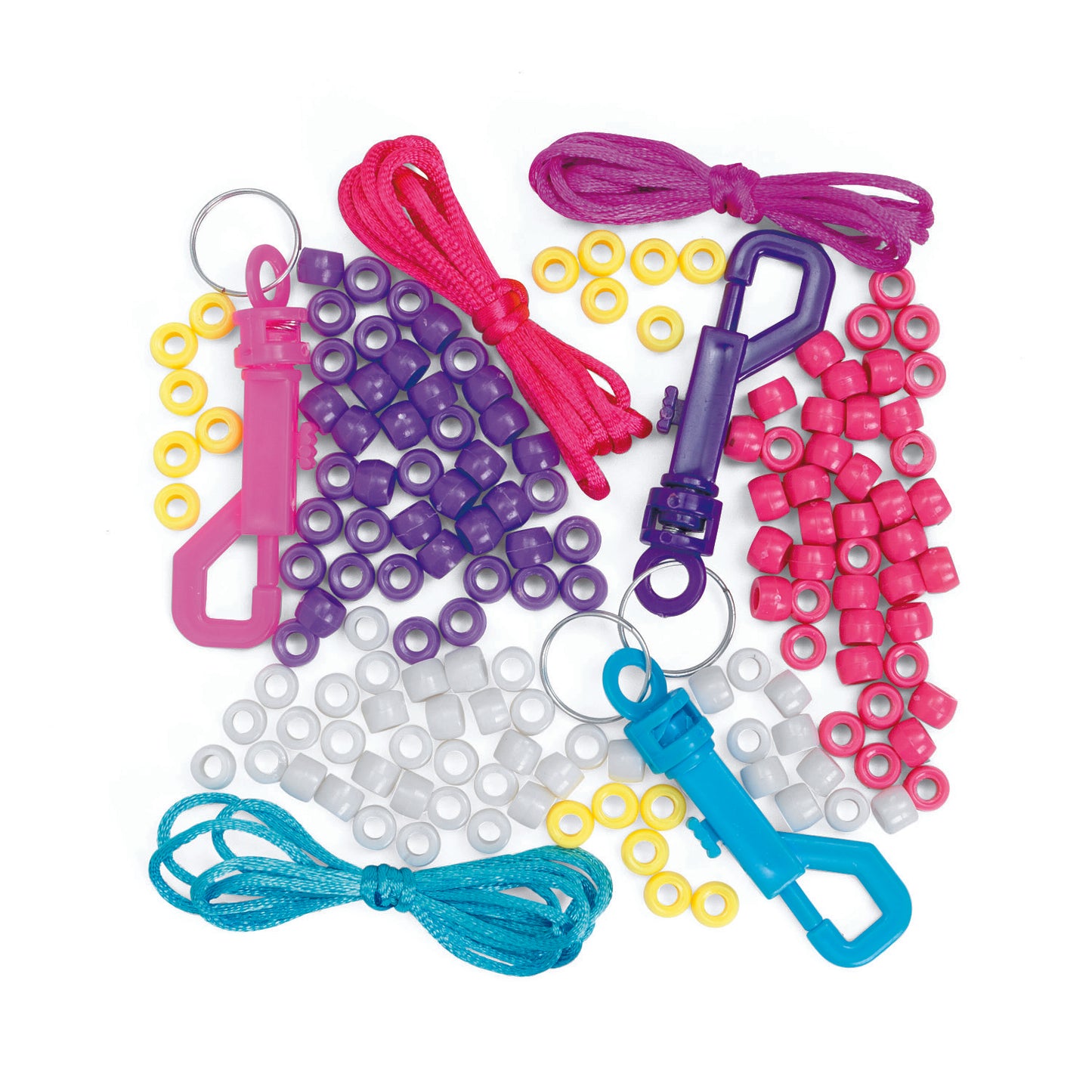 DIY Beaded Flower Keychain Craft Kit (12 Pack)