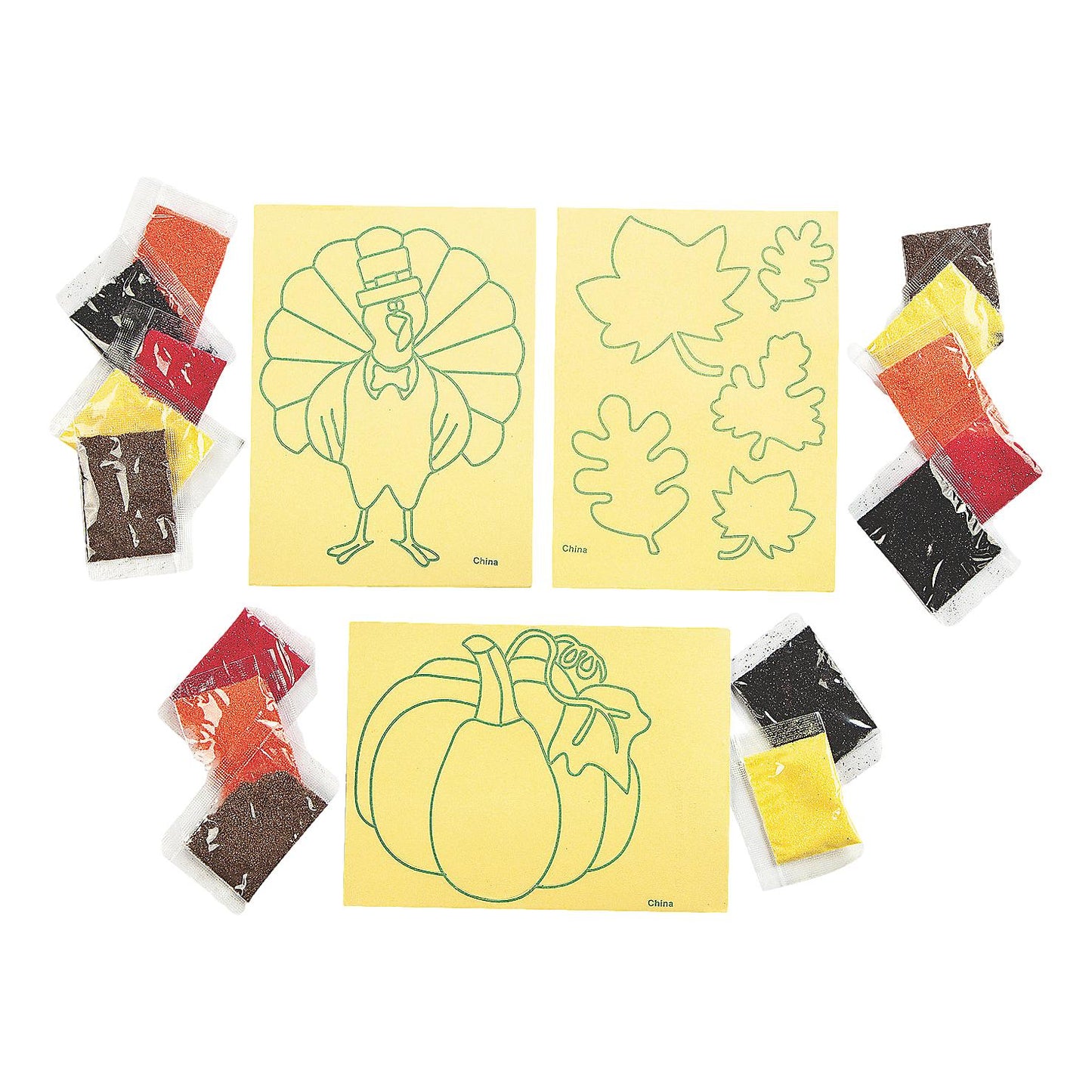 Fall Sand Art Pictures (12 Pack)