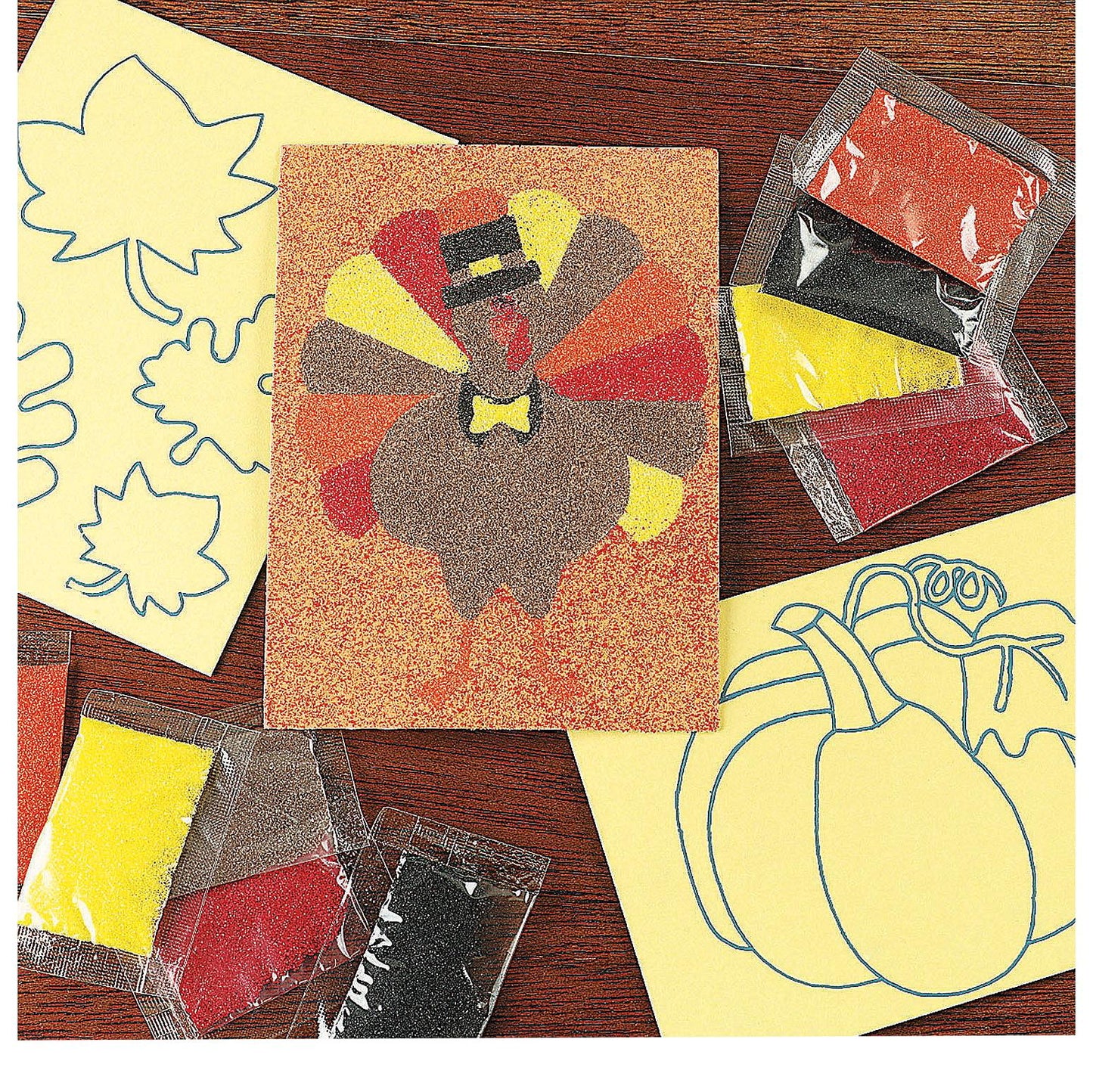 Fall Sand Art Pictures (12 Pack)