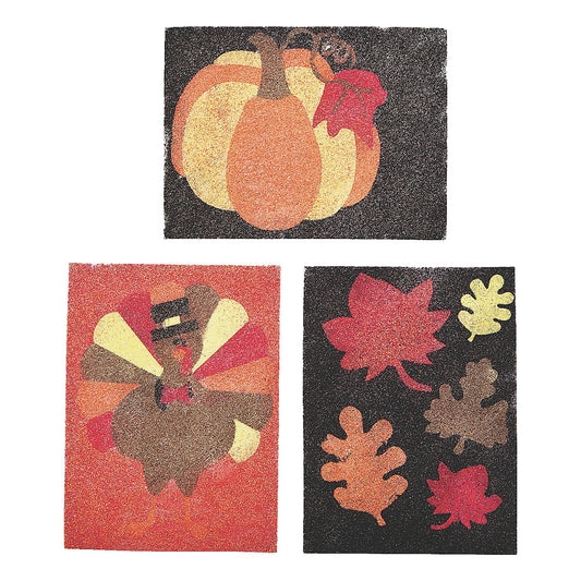 Fall Sand Art Pictures (12 Pack)
