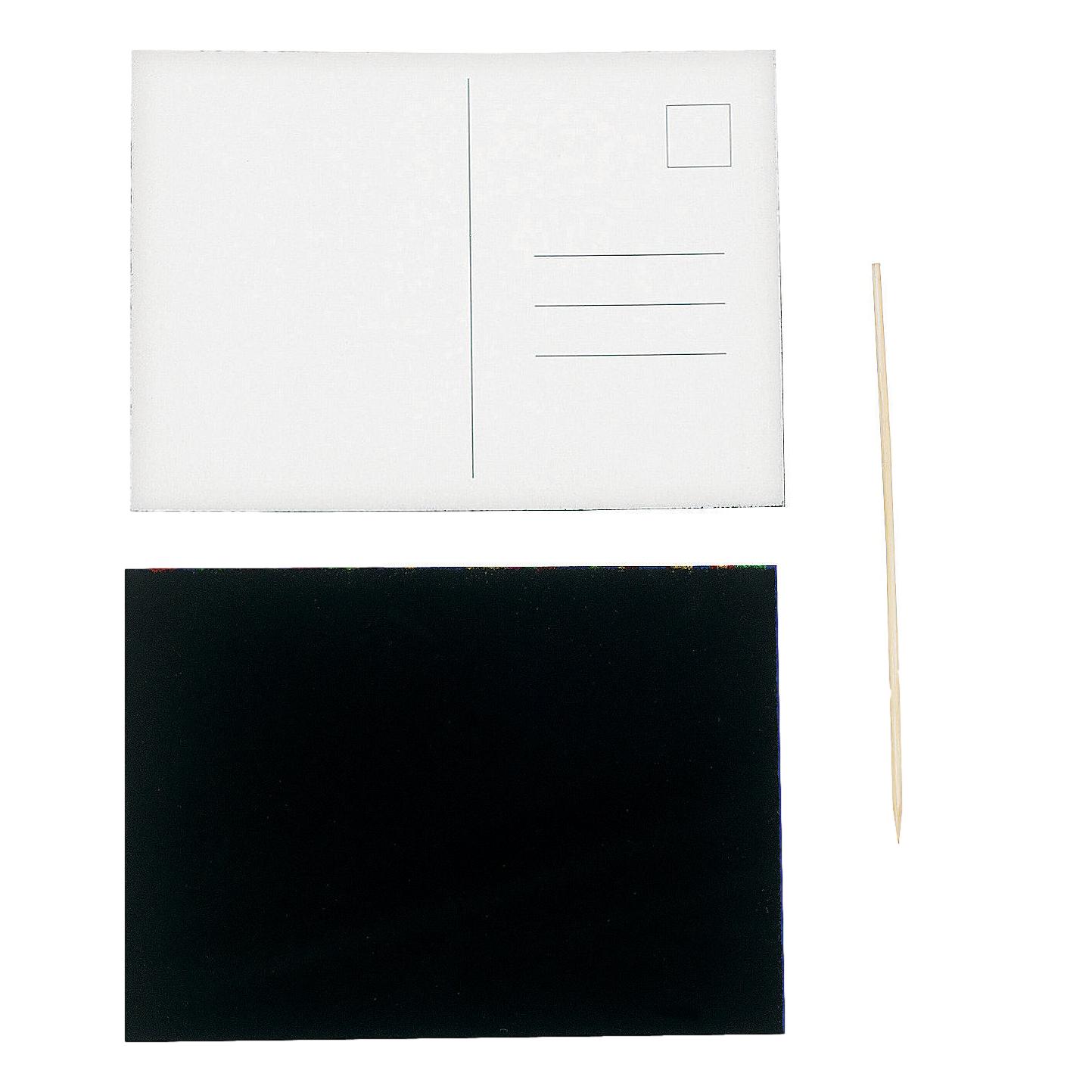 Scratch Art Postcards (50 Pack)