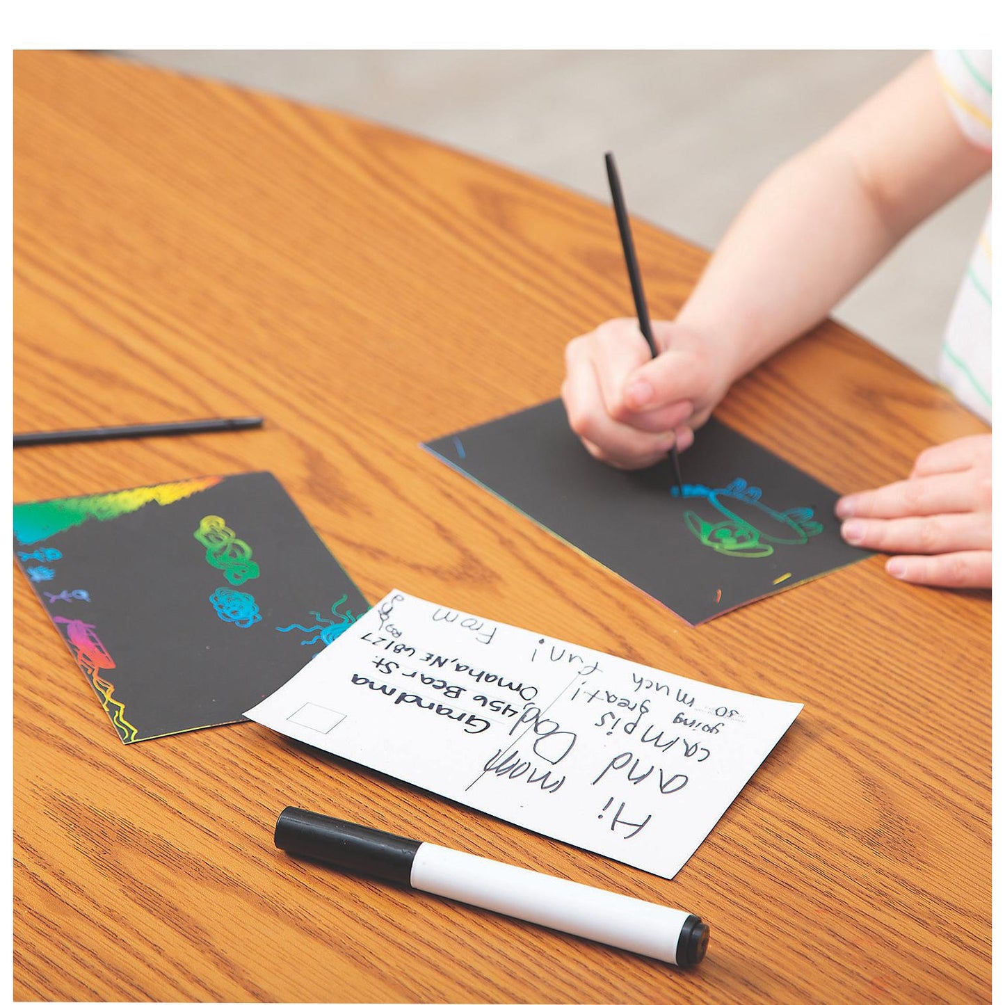 Scratch Art Postcards (50 Pack)