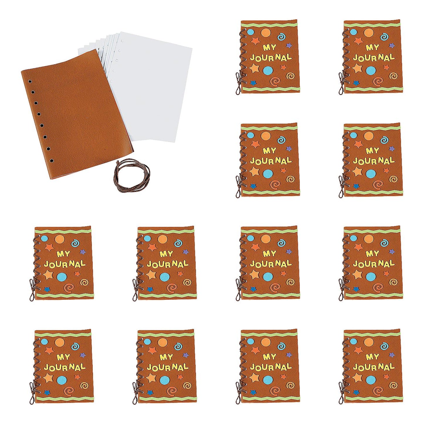 DIY Leather Journals Craft Kit (12 Pack)