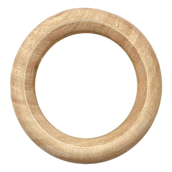 Unfinished Wooden Rings for Crafts (24 Pack)