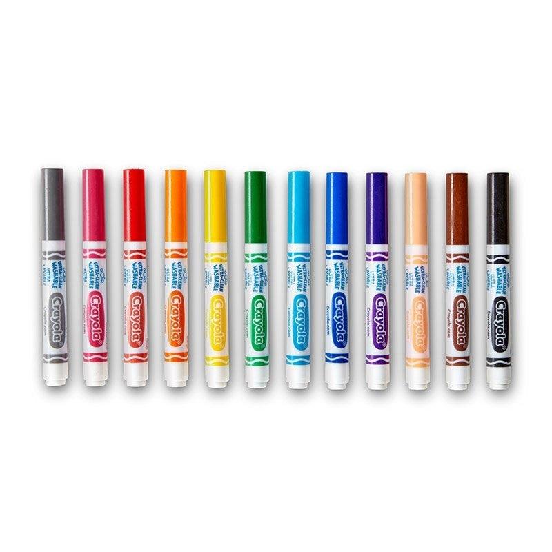 Crayola Washable Markers - 12 Colors - EconoCrafts