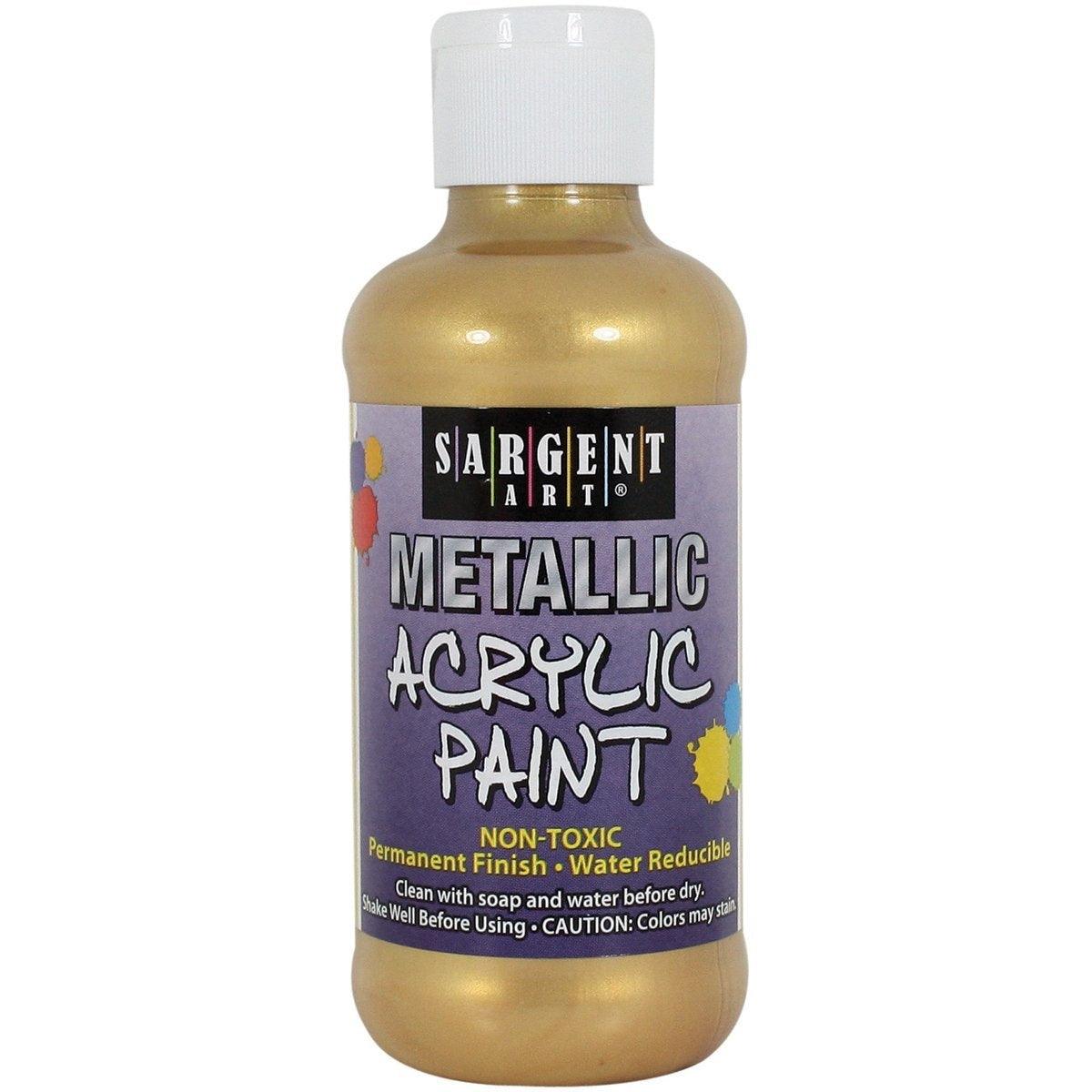 Sargent Art Metallic Acrylic Paint - 4 Pack - EconoCrafts