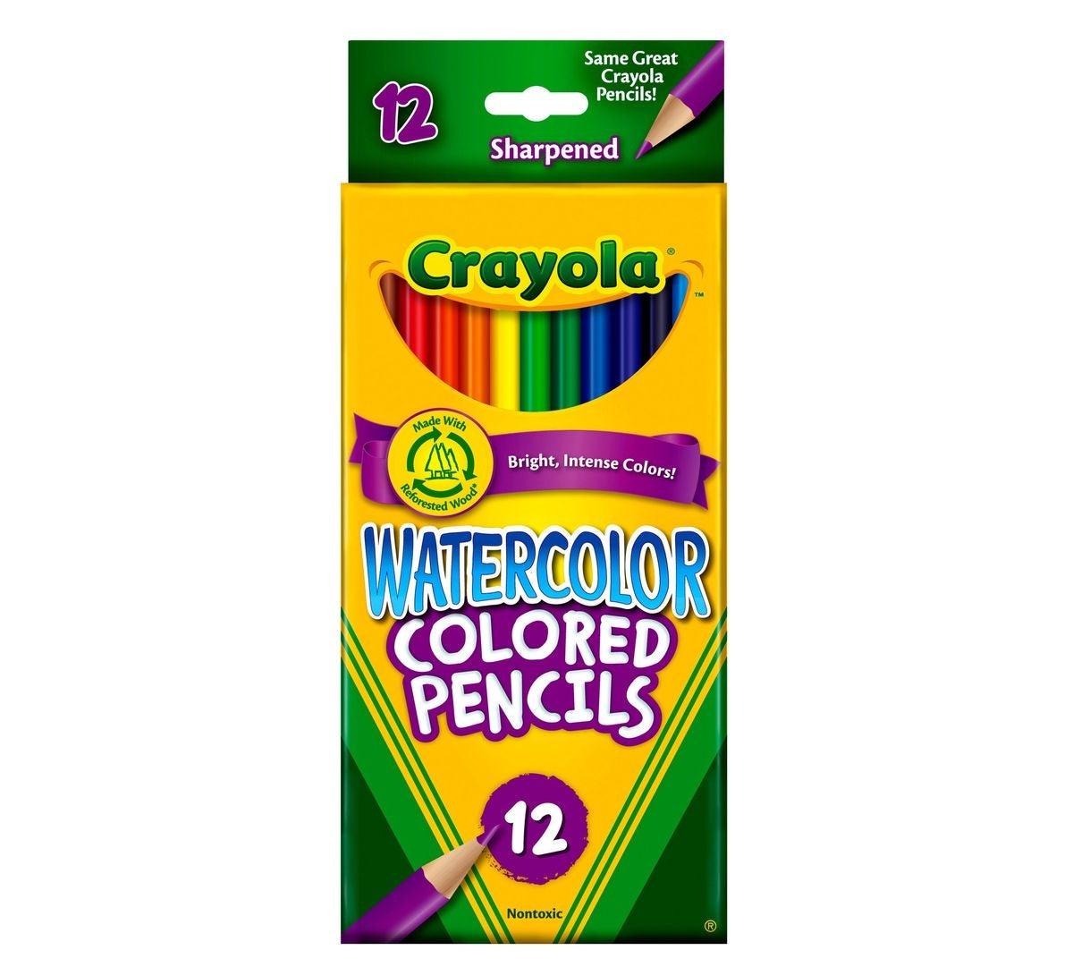 Crayola Watercolor Pencils - 12 Colors - EconoCrafts