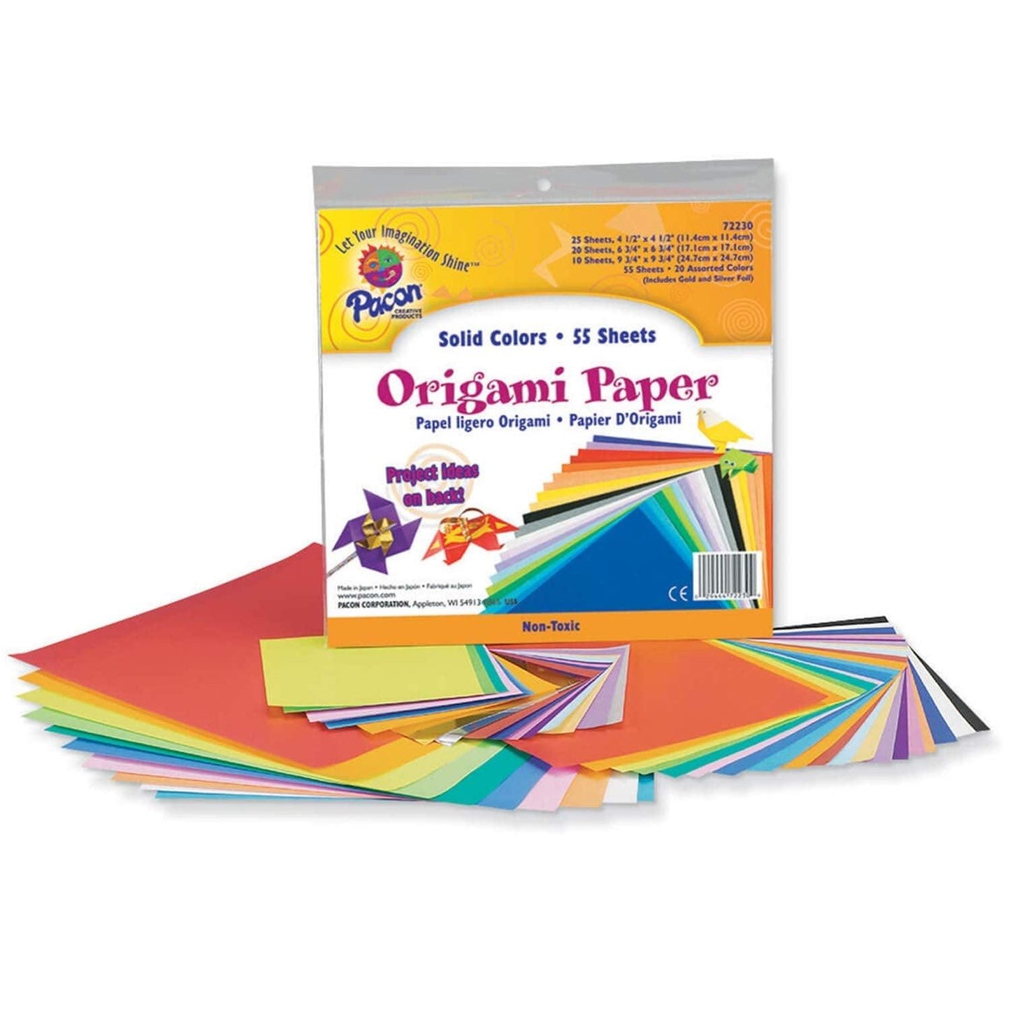 Origami Paper - Assorted Sizes (55 Sheets) - EconoCrafts