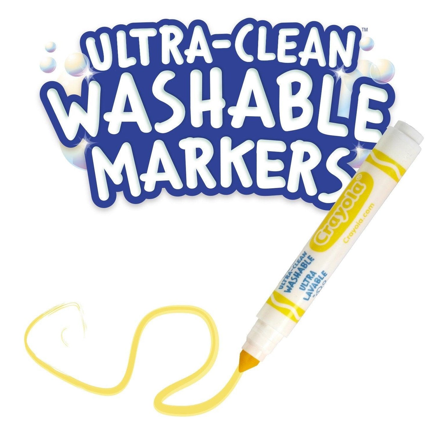 Crayola Fine Line Washable Markers Classpack, 10 Colors (200 Pack) - EconoCrafts