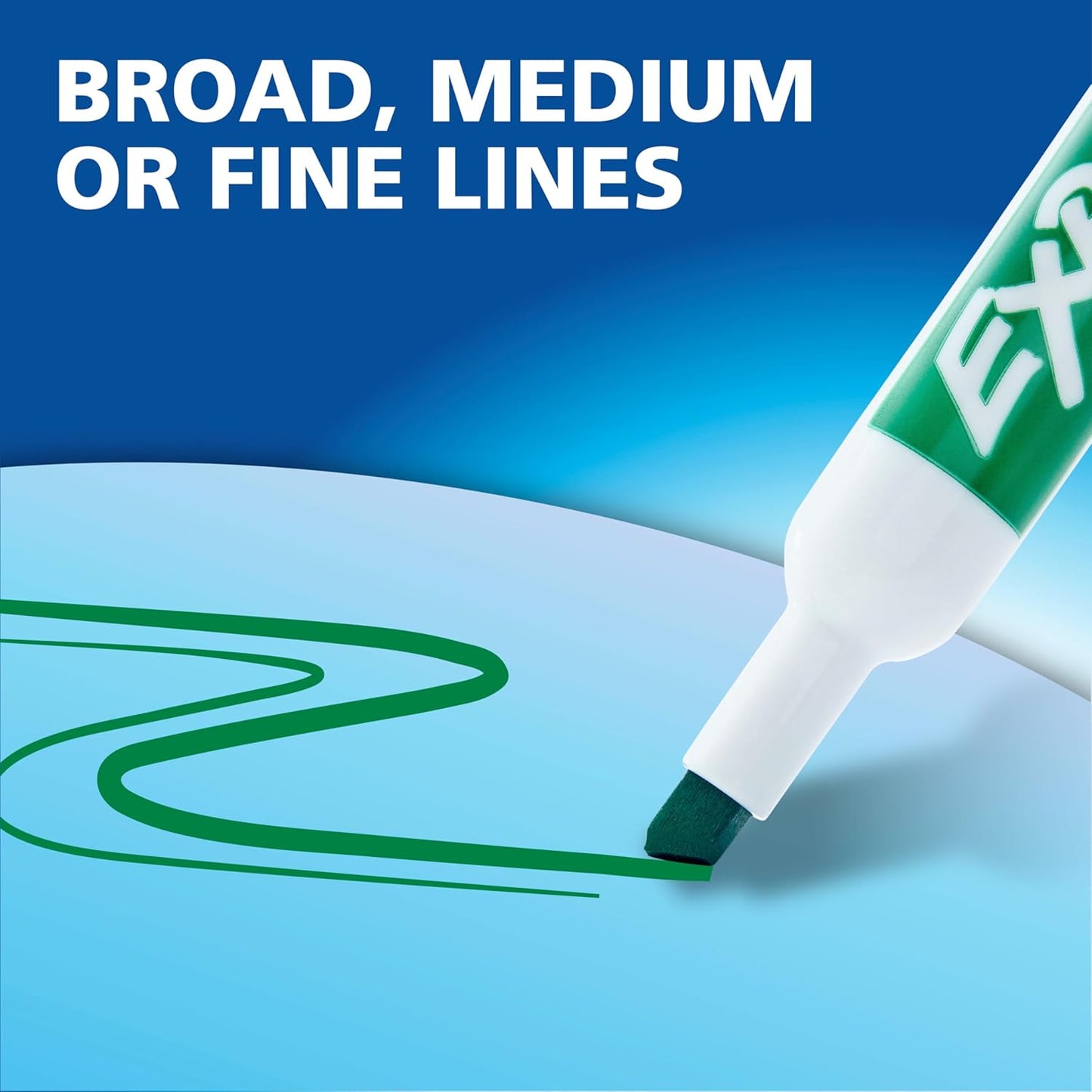 EXPO Low-Odor Dry Erase Markers - Chisel Tip (Set of 16)