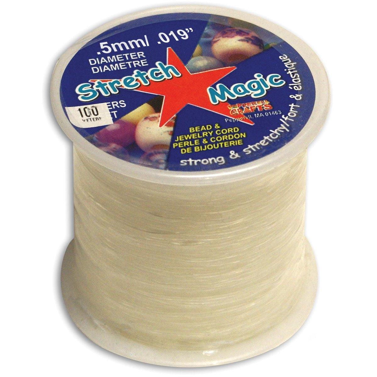 Clear Stretchy Cord - .5 mm x 100 m - EconoCrafts