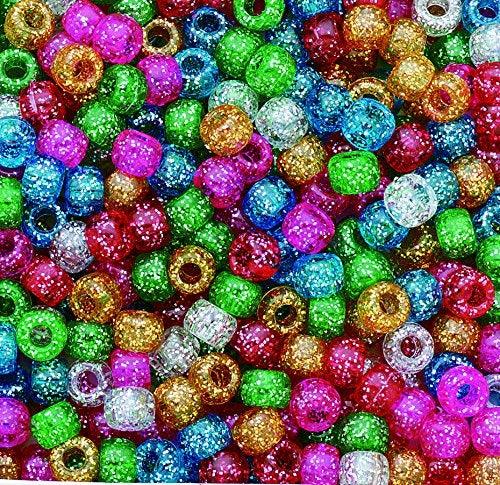 Sparkle Pony Beads (500 Pack) - EconoCrafts