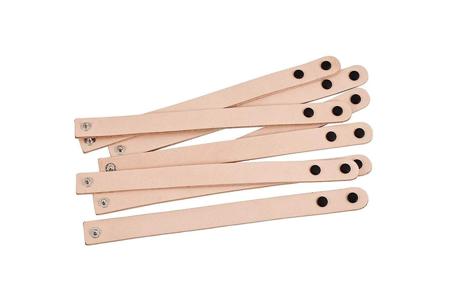 DIY Leather Wristbands - 1" x 8" (12 Pack) - EconoCrafts