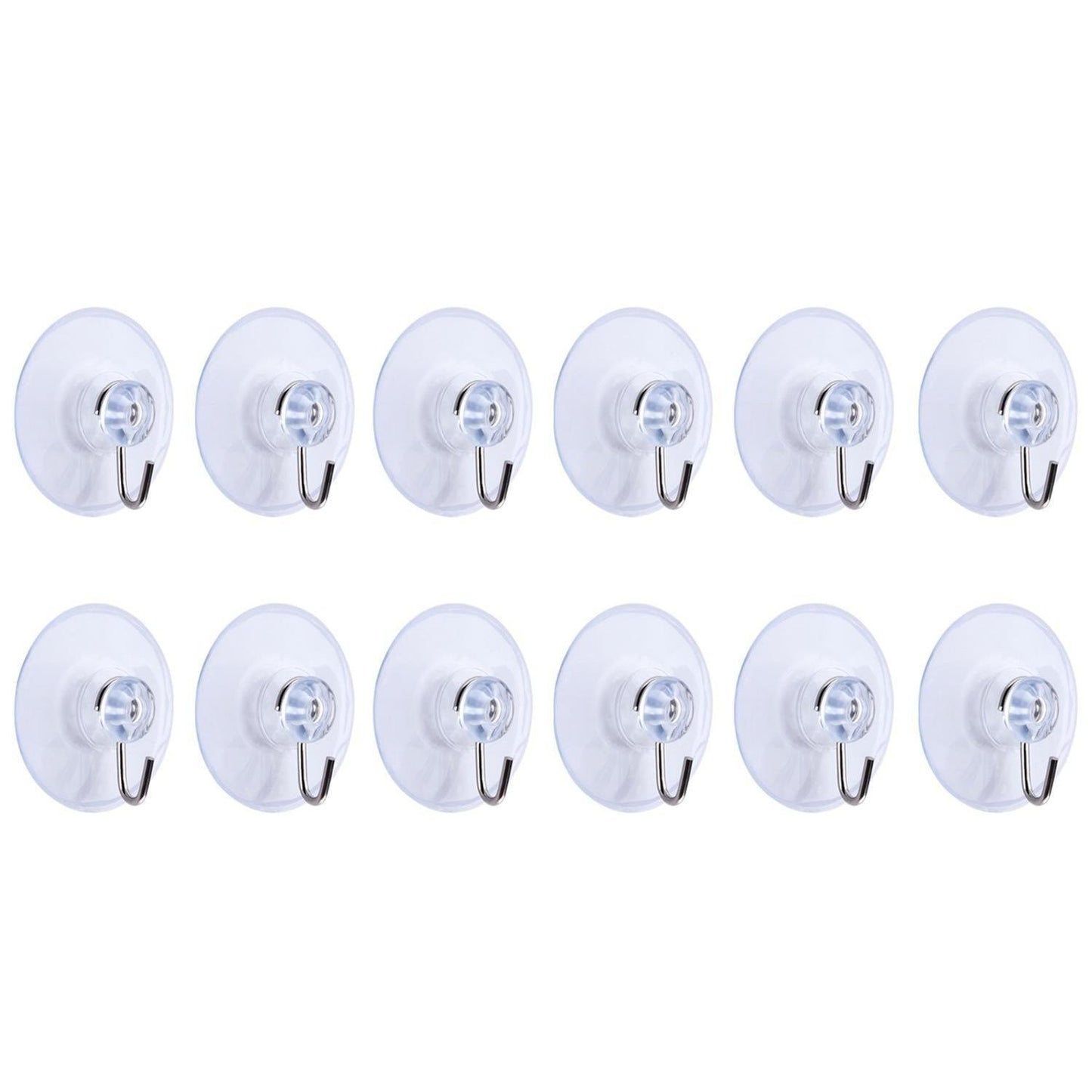 Suction Cups with Hook (12 Pack) - EconoCrafts