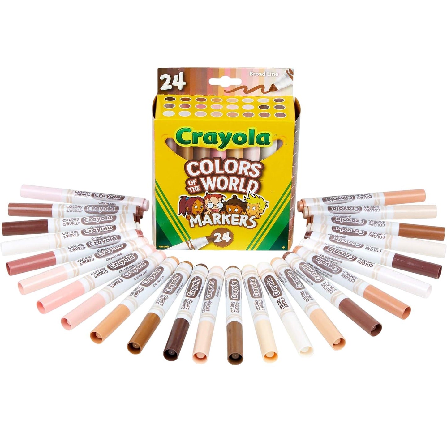 Crayola Colors of The World Washable Markers - 24 Colors