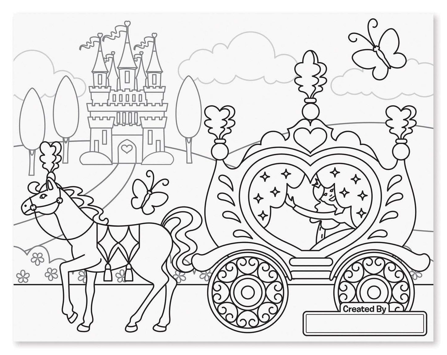 Jumbo Coloring Pad - Princess - EconoCrafts