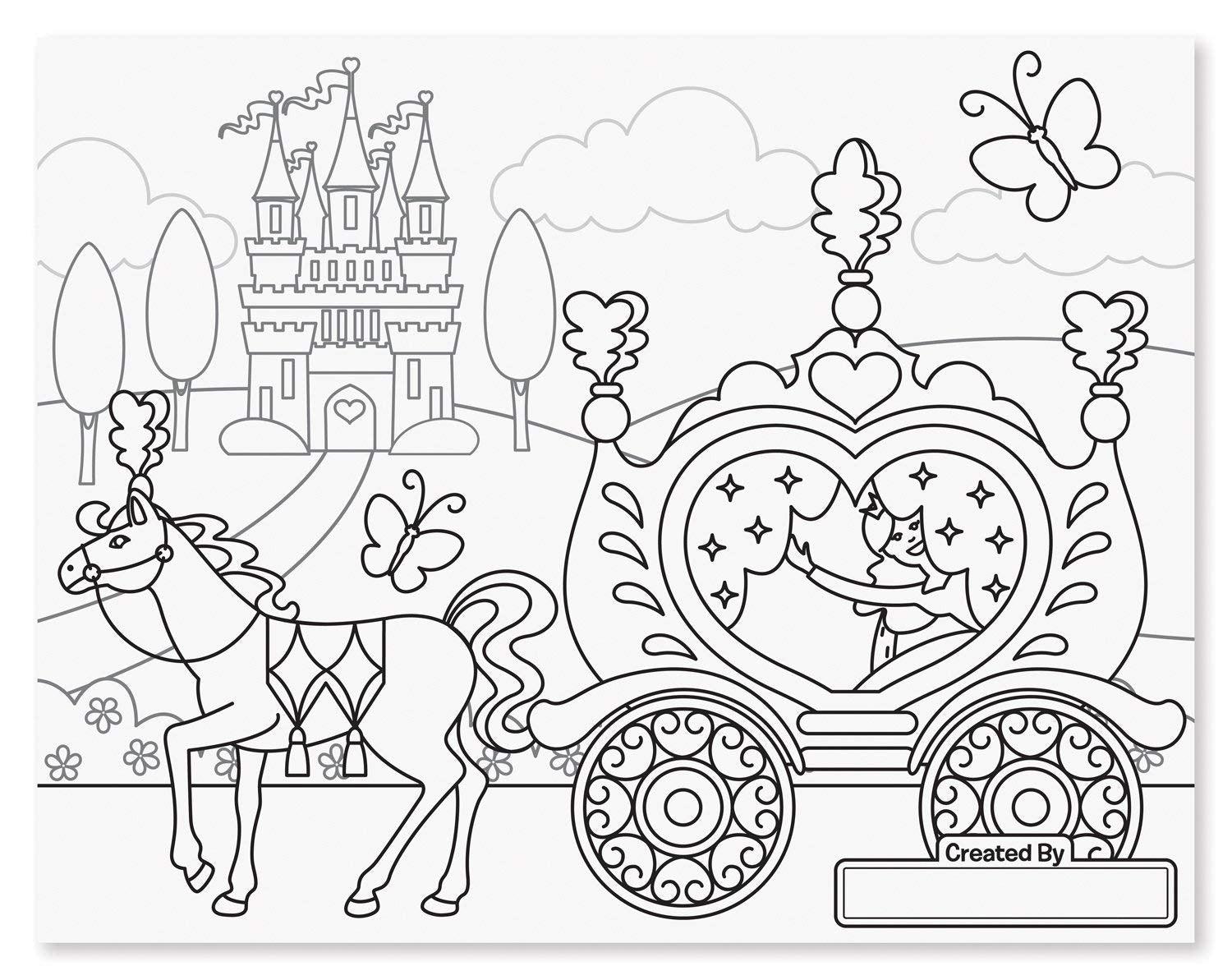 Jumbo Coloring Pad - Princess - EconoCrafts