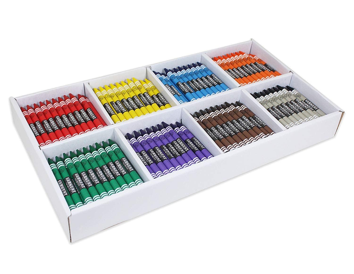 Sargent Art Large Crayons - 8 Colors (400 Pack) - EconoCrafts