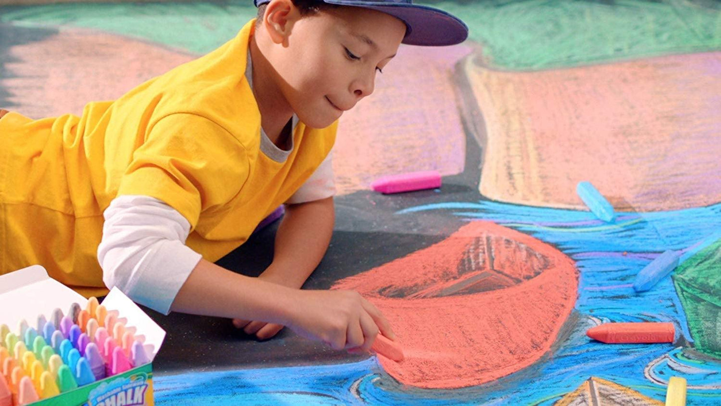 Crayola Washable Sidewalk Chalk - 48 Colors - EconoCrafts