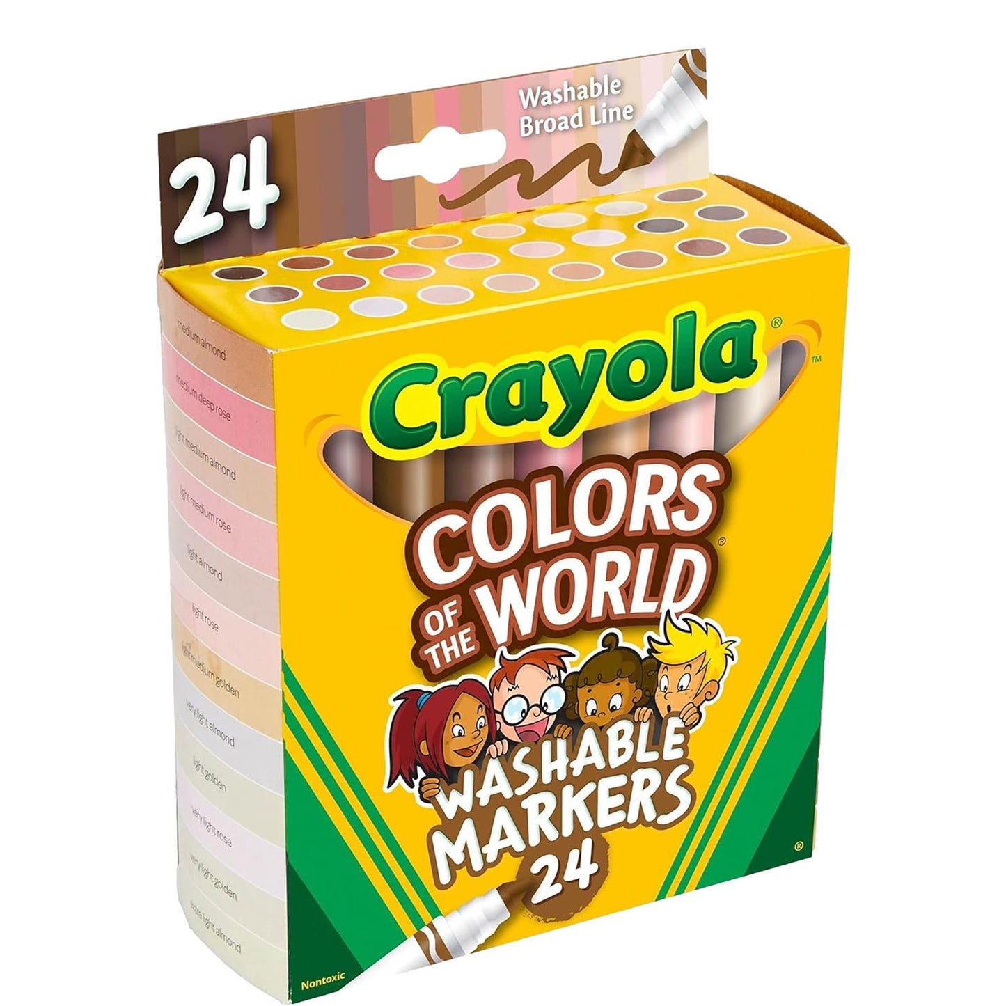 Crayola Colors of The World Washable Markers - 24 Colors