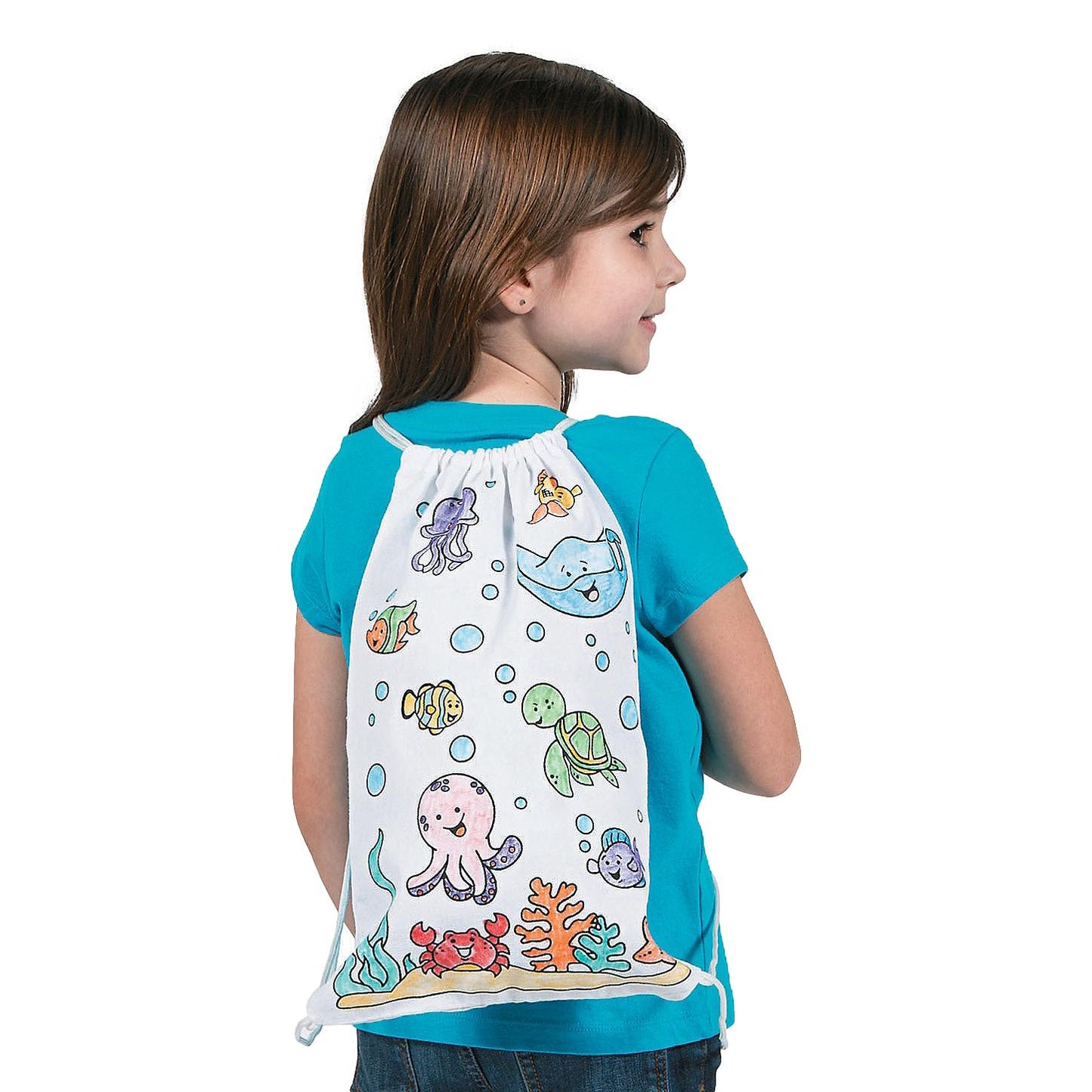 CYO Under the Sea Drawstring Bags (12 Pack)